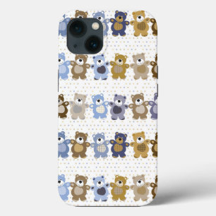 pattern of a toy teddy bear iPhone 13 case