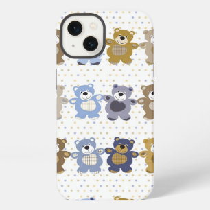 pattern of a toy teddy bear iPhone 13 case