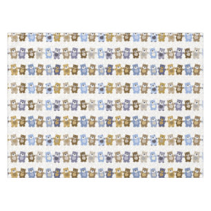 pattern of a toy teddy bear tablecloth