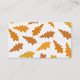 Pattern of Autumn Leaves. Business Card