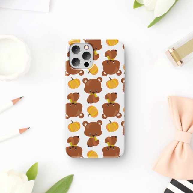 Pattern Of Bears, Cute Bears, Fall, Pumpkins (Creator Uploaded)
