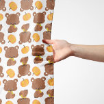 Pattern Of Bears, Cute Bears, Fall, Pumpkins Scarf<br><div class="desc">Cute,  fun and adorable pattern with bears and pumpkins. Modern and trendy gift,  perfect for the bear lover in your life.</div>
