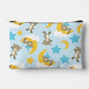 Pattern Of Bears, Cute Bears, Teddy Bears, Stars Accessory Pouch