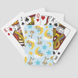 Pattern Of Bears, Cute Bears, Teddy Bears, Stars Playing Cards