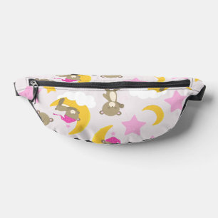 Pattern Of Bears, Teddy Bears, Cute Bears, Stars Bum Bags