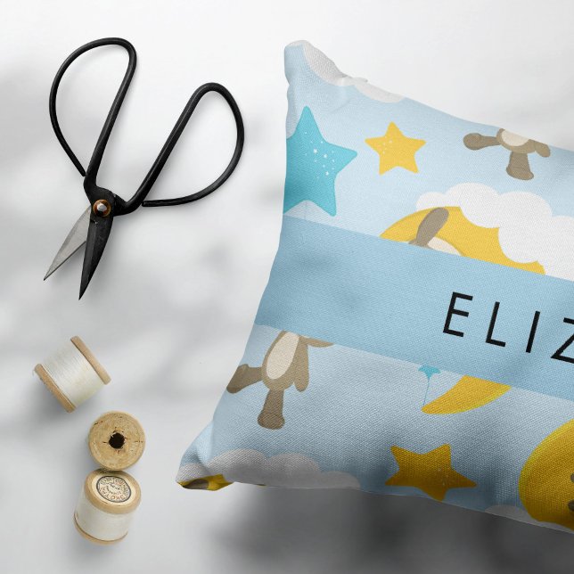 Pattern Of Bears, Teddy Bears, Stars, Your Name Pillowcase (Creator Uploaded)