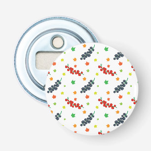 Pattern Of Berries, Redberry, Blueberry, Fruit Bottle Opener