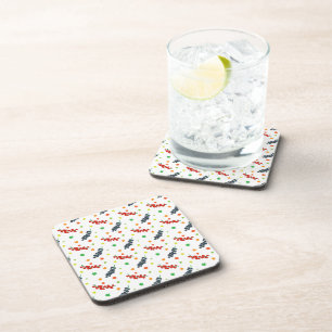 Pattern Of Berries, Redberry, Blueberry, Fruit Coaster