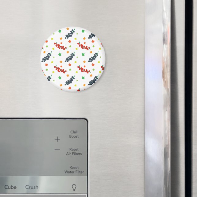 Pattern Of Berries, Redberry, Blueberry, Fruit Magnet (In Situ (Fridge))