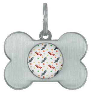 Pattern Of Berries, Redberry, Blueberry, Fruit Pet ID Tag