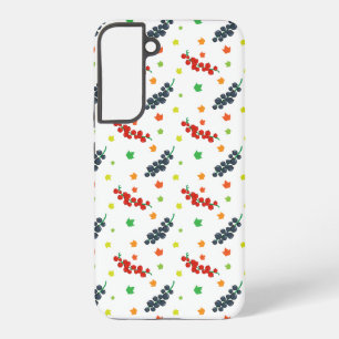 Pattern Of Berries, Redberry, Blueberry, Fruit Samsung Galaxy Case