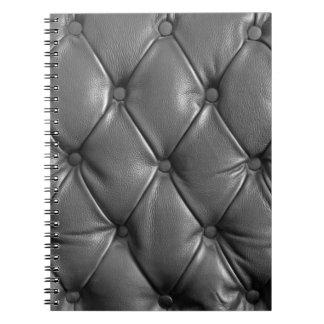 pattern of black genuine leather texture using as  notebook