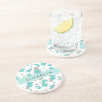 Pattern Of Blue Elephants, Stars, Your Name