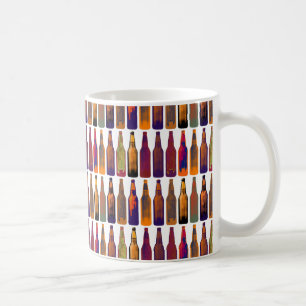 pattern of bottles (beer) coffee mug