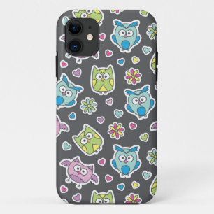 pattern of cartoon owls Case-Mate iPhone case