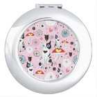 pattern of cats and flowers