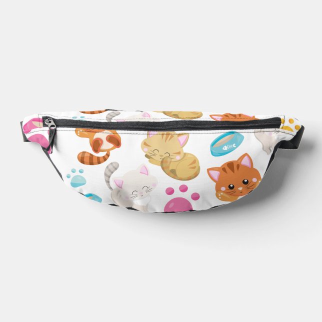 Pattern Of Cats, Cute Cats, Kitty, Kittens, Paws Bum Bags (Lay Down)