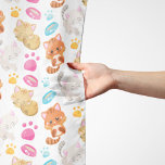 Pattern Of Cats, Cute Cats, Kitty, Kittens, Paws Scarf<br><div class="desc">Cute,  fun and adorable pattern with cats and paws. Modern and trendy gift,  perfect for the cat lover in your life.</div>