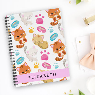 Pattern Of Cats, Cute Cats, Kitty, Paws, Your Name Planner