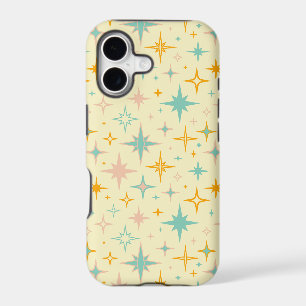 Pattern of colourful retro stars