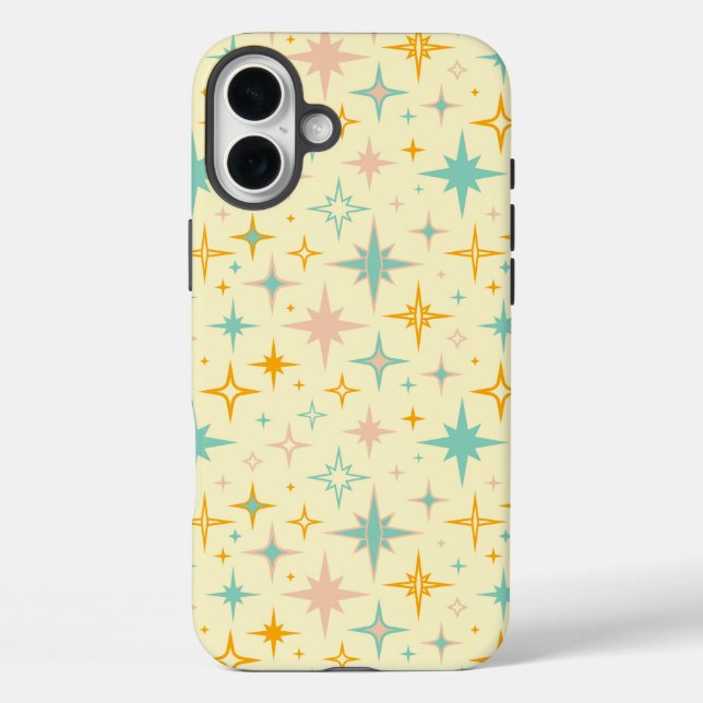 Pattern of colourful retro stars Case-Mate iPhone case (Back)