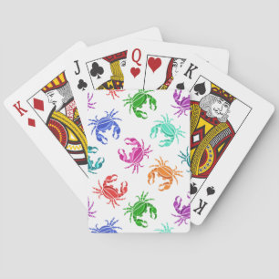 Pattern Of Crabs Playing Cards