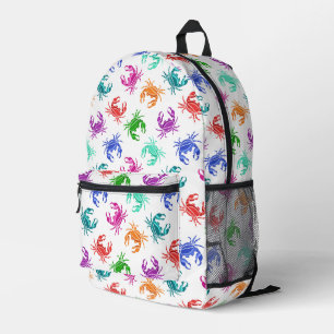 Pattern Of Crabs Printed Backpack