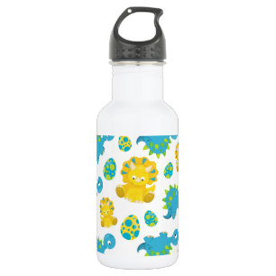 Pattern Of Dinosaurs, Cute Dinosaurs, Baby Dino 532 Ml Water Bottle