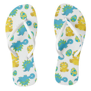 Pattern Of Dinosaurs, Cute Dinosaurs, Baby Dino Jandals
