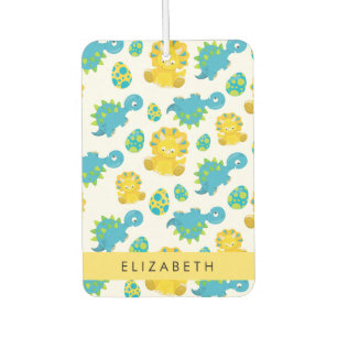 Pattern Of Dinosaurs, Cute Dinosaurs, Your Name Car Air Freshener