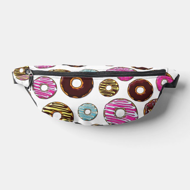 Pattern Of Doughnuts, Colourful Doughnuts, Sprinkl Bum Bags (Lay Down)