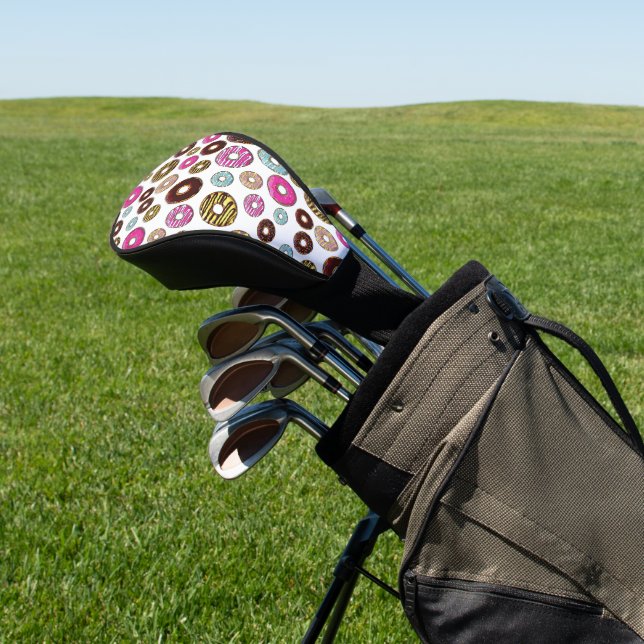 Pattern Of Doughnuts, Colourful Doughnuts, Sprinkl Golf Head Cover (In Situ)