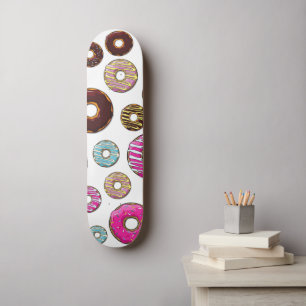 Pattern Of Doughnuts, Colourful Doughnuts, Sprinkl Skateboard
