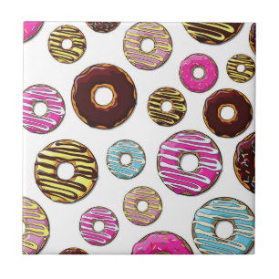 Pattern Of Doughnuts, Colourful Doughnuts, Sprinkl Tile