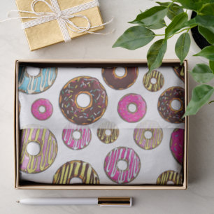 Pattern Of Doughnuts, Colourful Doughnuts, Sprinkl Tissue Paper