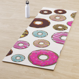 Pattern Of Doughnuts, Colourful Doughnuts, Sprinkl Yoga Mat