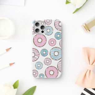 Pattern Of Doughnuts, Pink Doughnuts, Blue Doughnu
