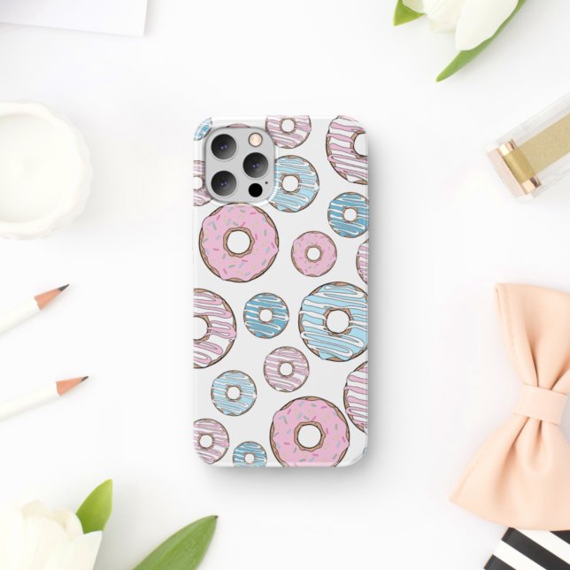 Pattern Of Doughnuts, Pink Doughnuts, Blue Doughnu (Creator Uploaded)