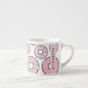 Pattern Of Doughnuts, Pink Doughnuts, Icing, Your  Espresso Cup