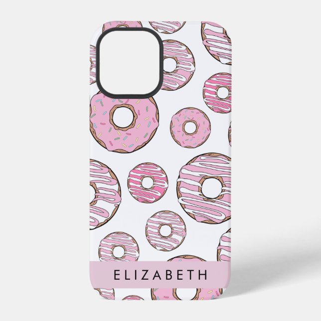 Pattern Of Doughnuts, Pink Doughnuts, Icing, Your  iPhone Case (Back)