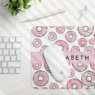Pattern Of Doughnuts, Pink Doughnuts, Icing, Your  Mouse Pad