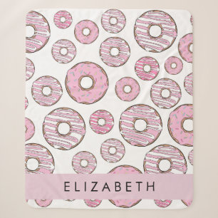 Pattern Of Doughnuts, Pink Doughnuts, Icing, Your Sherpa Blanket
