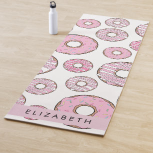 Pattern Of Doughnuts, Pink Doughnuts, Icing, Your Yoga Mat