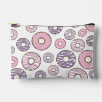 Pattern Of Doughnuts, Pink Doughnuts, Purple Dough