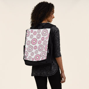 Pattern Of Doughnuts, Pink Doughnuts, Sprinkles Backpack