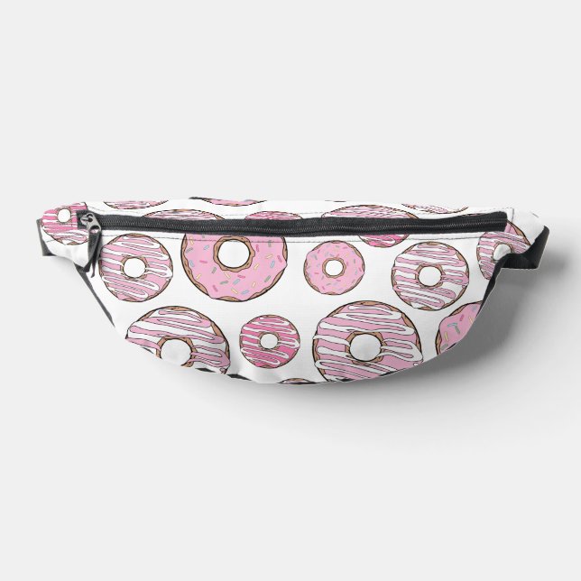 Pattern Of Doughnuts, Pink Doughnuts, Sprinkles Bum Bags (Lay Down)