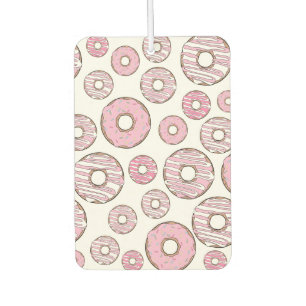 Pattern Of Doughnuts, Pink Doughnuts, Sprinkles Car Air Freshener