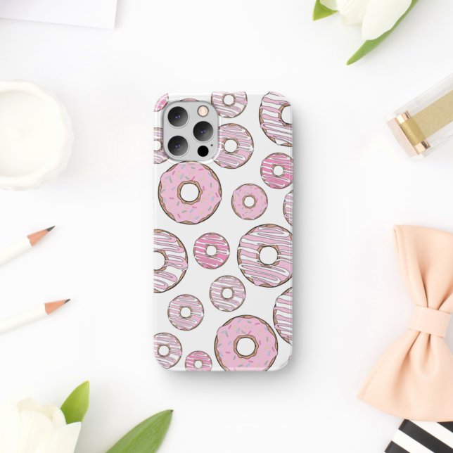 Pattern Of Doughnuts, Pink Doughnuts, Sprinkles Case-Mate iPhone Case (Creator Uploaded)