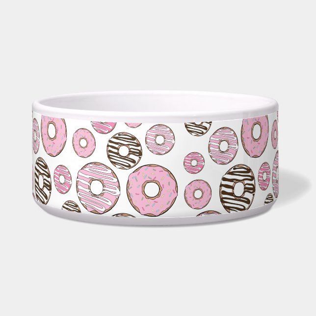 Pattern Of Doughnuts, Pink Doughnuts, White Doughn (Front)