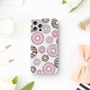 Pattern Of Doughnuts, Pink Doughnuts, White Doughn Case-Mate iPhone Case